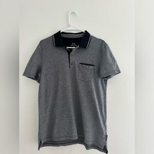 Armani Exchange Gray Polo Shirt size M